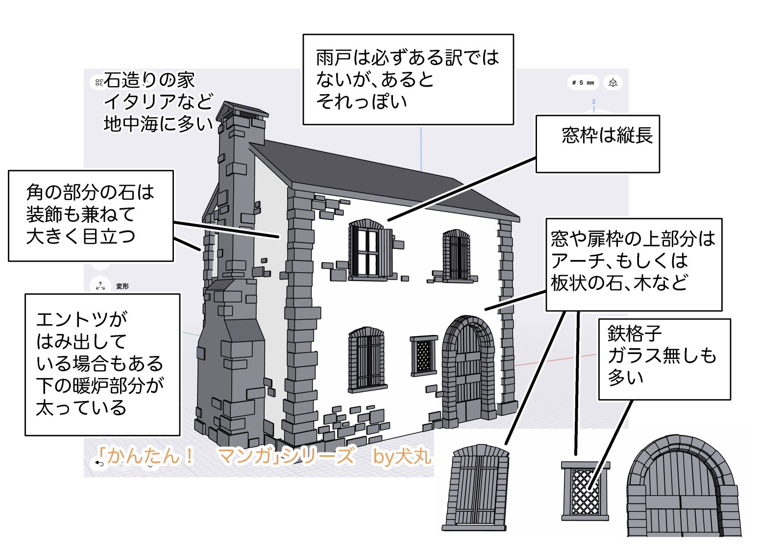 かんたん マンガパース術 ファンタジー建物の描き方は 不定期に続ける予定です よろしくお願いします Twitter
