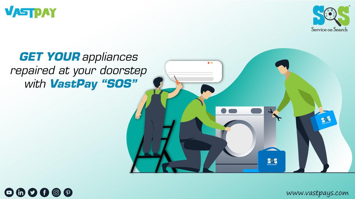 Get a #repair person that helps you to #repair all your electrical #appliances and comes at your #doorstep to serve you with the #best only at #VastPay SOS. 

vastpays.com

#SOS #ServiceonSearch #ComingSoon #ServiceProvider #AppliancesRepair #ReapirService #Expert