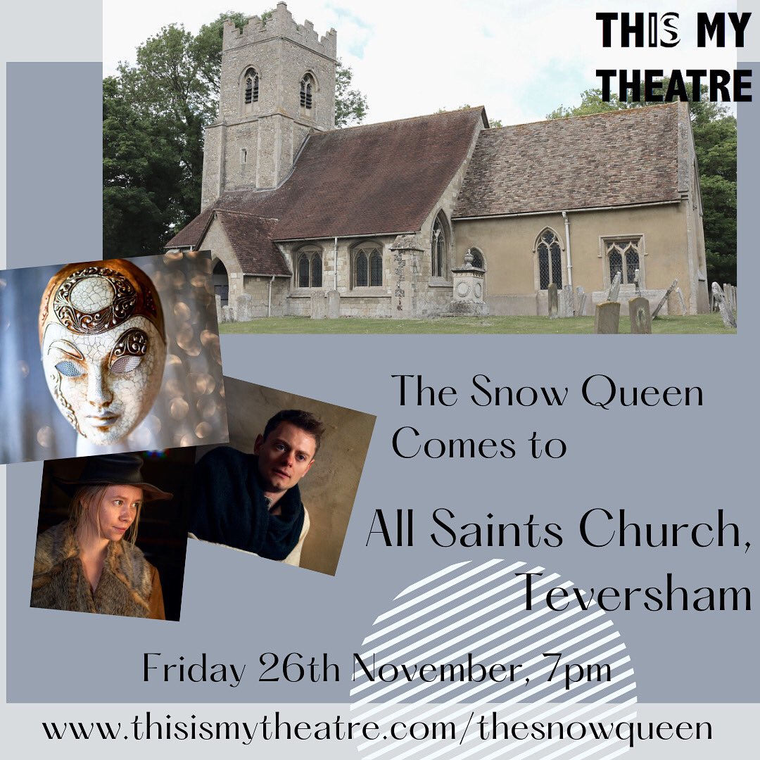 thisismytheatre's tweet photo. We can’t wait to kick off our tour of #TheSnowQueen ❄️ this year at All Saints Church, #Teversham - Friday 26th November at 7pm
Tickets are selling fast so make sure you grab yours quick!
https://t.co/QyGVE39EUr https://t.co/HJnrTnwkIJ