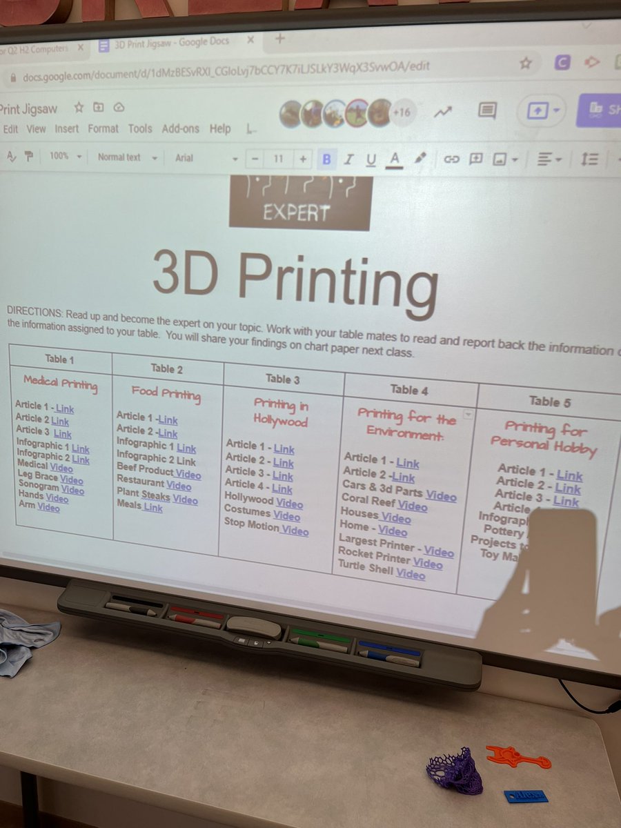 Exploring 3D printing and how it is touching all sorts of career fields. Reading and reporting back to classmates #udl style. <a href="/nmsnews2021/">NMS News</a> <a href="/NorthbridgePS/">NorthbridgePS</a>