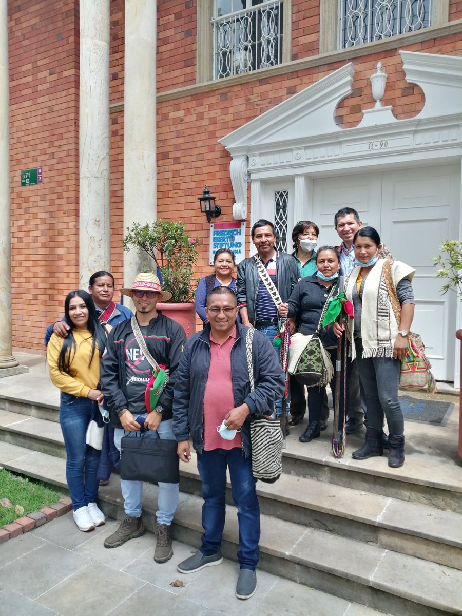 visomutop's tweet photo. Delegación de la @ACIN_Cauca realiza ronda de reuniones en Bogotá con entidades internacionales del sistema de @ONU_es, embajadas, agencias y organismos de sociedad civil. Muchos temas en su agenda. Traen la voz de las mayoras, de los tejidos y de procesos del pueblo nasa. https://t.co/WHtEsTOnSQ