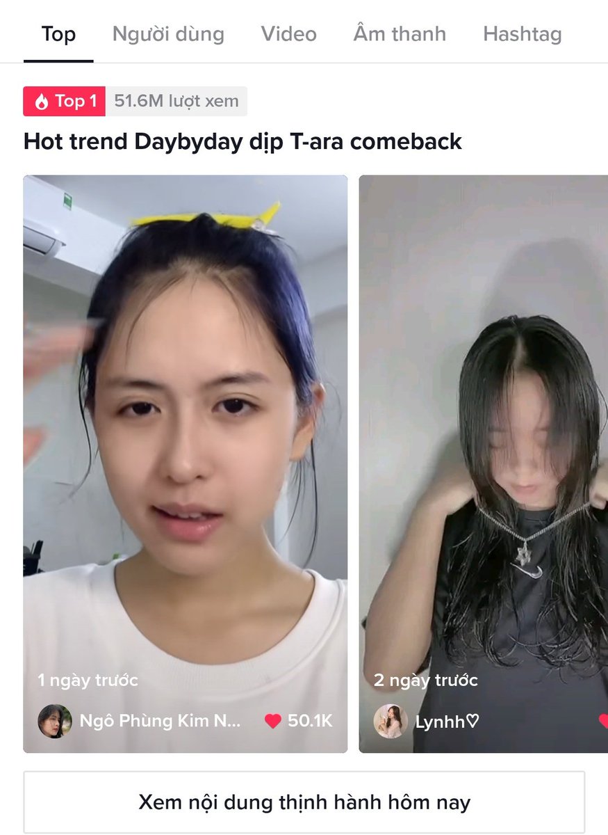HoangSang02's tweet photo. "DAY BY DAY" #1 HOT TRENDING TIK TOK

 "Day By Day" is holding #1 on Tik Tok with the content "Hot trend Day By Day on T-ARA's comeback".  Trend has received more than 51M Views on Tik Tok in just a few days.  

#tara #티아라 #daybyday https://t.co/nZoRvqnexS