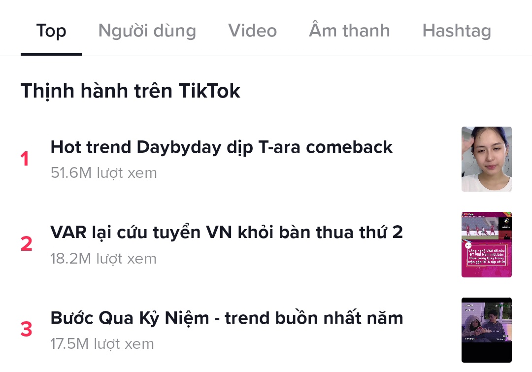 HoangSang02's tweet photo. "DAY BY DAY" #1 HOT TRENDING TIK TOK

 "Day By Day" is holding #1 on Tik Tok with the content "Hot trend Day By Day on T-ARA's comeback".  Trend has received more than 51M Views on Tik Tok in just a few days.  

#tara #티아라 #daybyday https://t.co/nZoRvqnexS