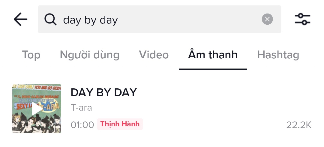 HoangSang02's tweet photo. "DAY BY DAY" #1 HOT TRENDING TIK TOK

 "Day By Day" is holding #1 on Tik Tok with the content "Hot trend Day By Day on T-ARA's comeback".  Trend has received more than 51M Views on Tik Tok in just a few days.  

#tara #티아라 #daybyday https://t.co/nZoRvqnexS