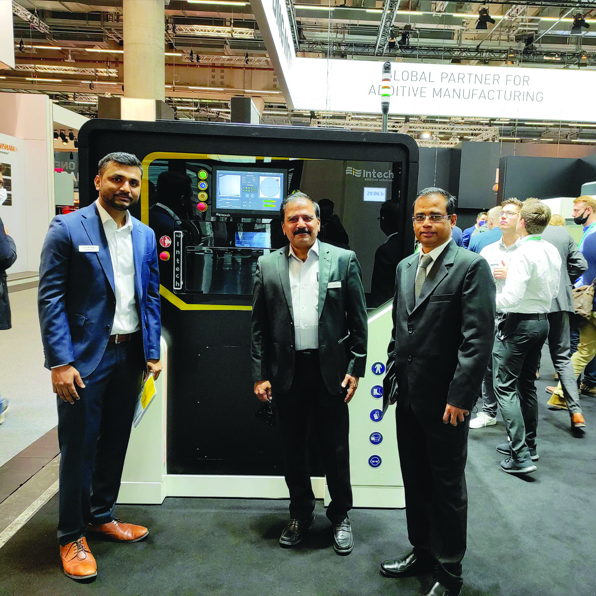 intech_additive's tweet photo. We are here at @formnext_expo.
Come see our #Metal3DPrinter iFusion SF1 in action and our integrated AM Software suite #AMOptoMet, #AMBuilder, #AMInSIght, #AMBuildSmart at our partner DMG MORI’s booth in D139, Hall 12-0.
#formnext #formnext2021 #3dprinting #AdditiveManufacturing https://t.co/ql1OtgXjYa