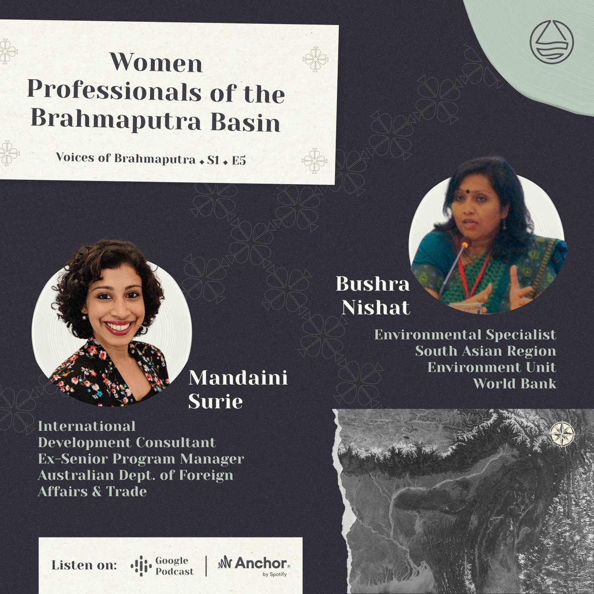 dupc_brb's tweet photo. Listen to "Women Professionals of the Brahmaputra Basin" by Voices of Brahmaputra. ⚓ https://t.co/8EtLBKJEJM 5th episode discusses #women in #water , challenges they encounter, progress made in South Asia for #inclusion @mdevasher @DUPC_Programme @Ana_13b @emanufanti @IWMI_ https://t.co/vY6GOANfYw