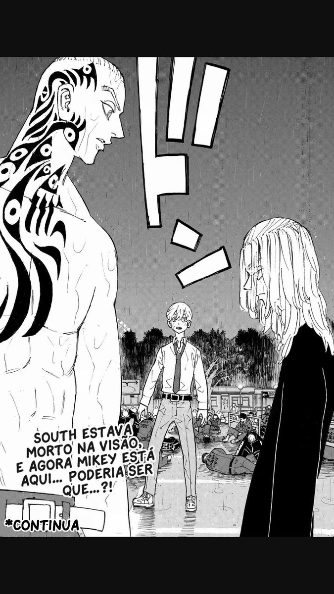 aluisiobibi's tweet photo. Mangá: tokyo revengers
Cap: 131

*agora que senju cai no chão  os dois que estão  no caminho da escuridão  partem para a porradaria que de acordo com a visão  do menino  takemichi já  sabemos quem é  o vencedor
#TokyoRevengers #TokyoRevengers231 https://t.co/M92XlBjSYO