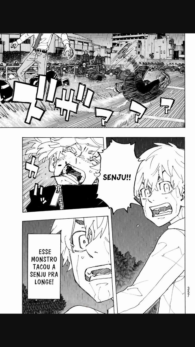 aluisiobibi's tweet photo. Mangá: tokyo revengers
Cap: 131

*agora que senju cai no chão  os dois que estão  no caminho da escuridão  partem para a porradaria que de acordo com a visão  do menino  takemichi já  sabemos quem é  o vencedor
#TokyoRevengers #TokyoRevengers231 https://t.co/M92XlBjSYO