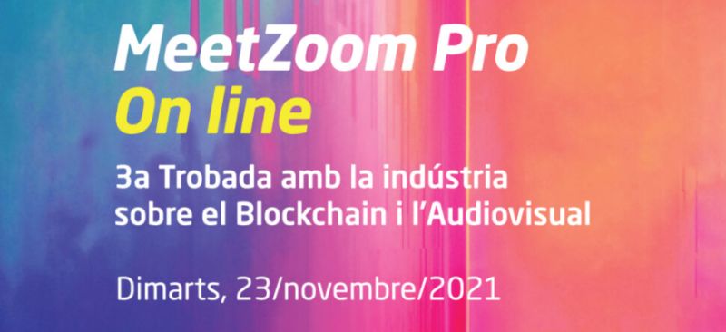 ClusterAVCat's tweet photo. El 23 de novembre arriba el 3er #MeetZoomPro! Una col·laboració del Clúster Audiovisual de Catalunya, @pacproductors i @FestivalZoom.
Apunteu-vos-hi! Experimentarem amb la plataforma https://t.co/NsoQJsTzed i us endureu 100 #tokens de regal.
+ info ➡️https://t.co/fbpVluFDrB https://t.co/eIiytCoqjO