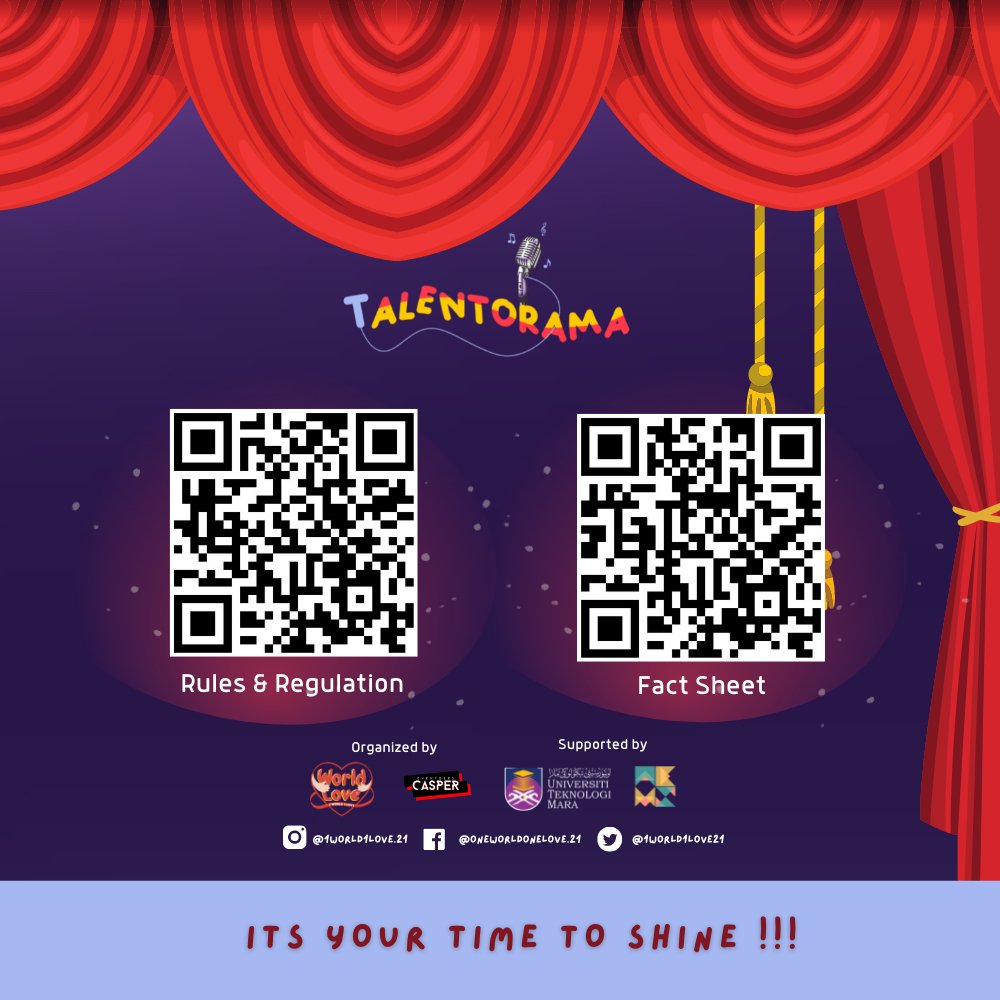 1world1love21's tweet photo. 1 WORLD 1 LOVE CAMPAIGN❤️
BY CASPER EVM

Brought to you the TALENTORAMA Singing Competition are open for all disable people to let them shine and show their talent while have a chance to win interesting prizes! https://t.co/Pns3aEUSfY