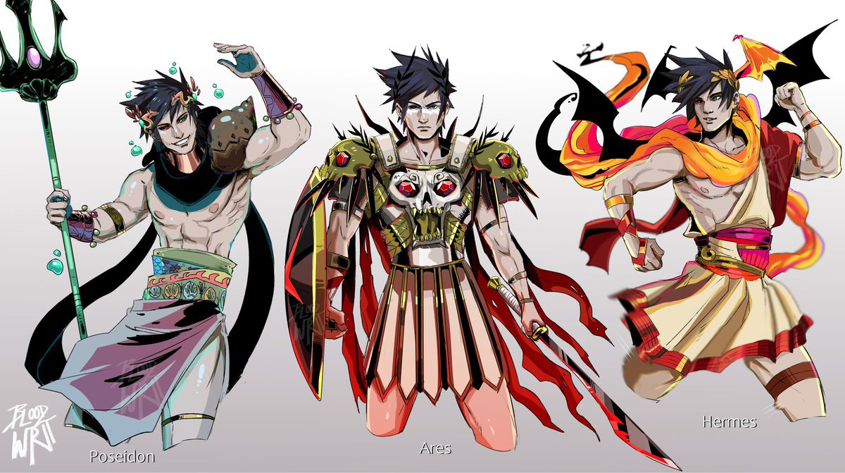 Zagreus with his tiddy out every time except 2 times