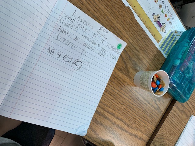 We are learning about reversible and irreversible changes of matter. Can you guess what kind of change trail mix is? #CCSDSTEAM <a href="/OGESeagles/">Oak Grove Elementary School</a>