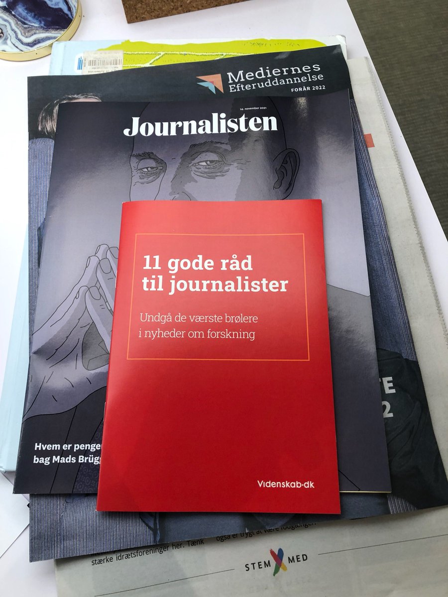 I disse dage lander <a href="/videnskabdk/">Videnskab.dk</a>'s gratis guide med 11 råd til god videnskabsjournalistik og -formidling sammen med fagbladet <a href="/journalistendk/">Journalisten</a> i postkassen hos tusindvis af medlemmer af <a href="/DJintweets/">DJ</a> med håbet om give erfaring videre og undgå, at andre #dkmedier laver vores fejl 🤓