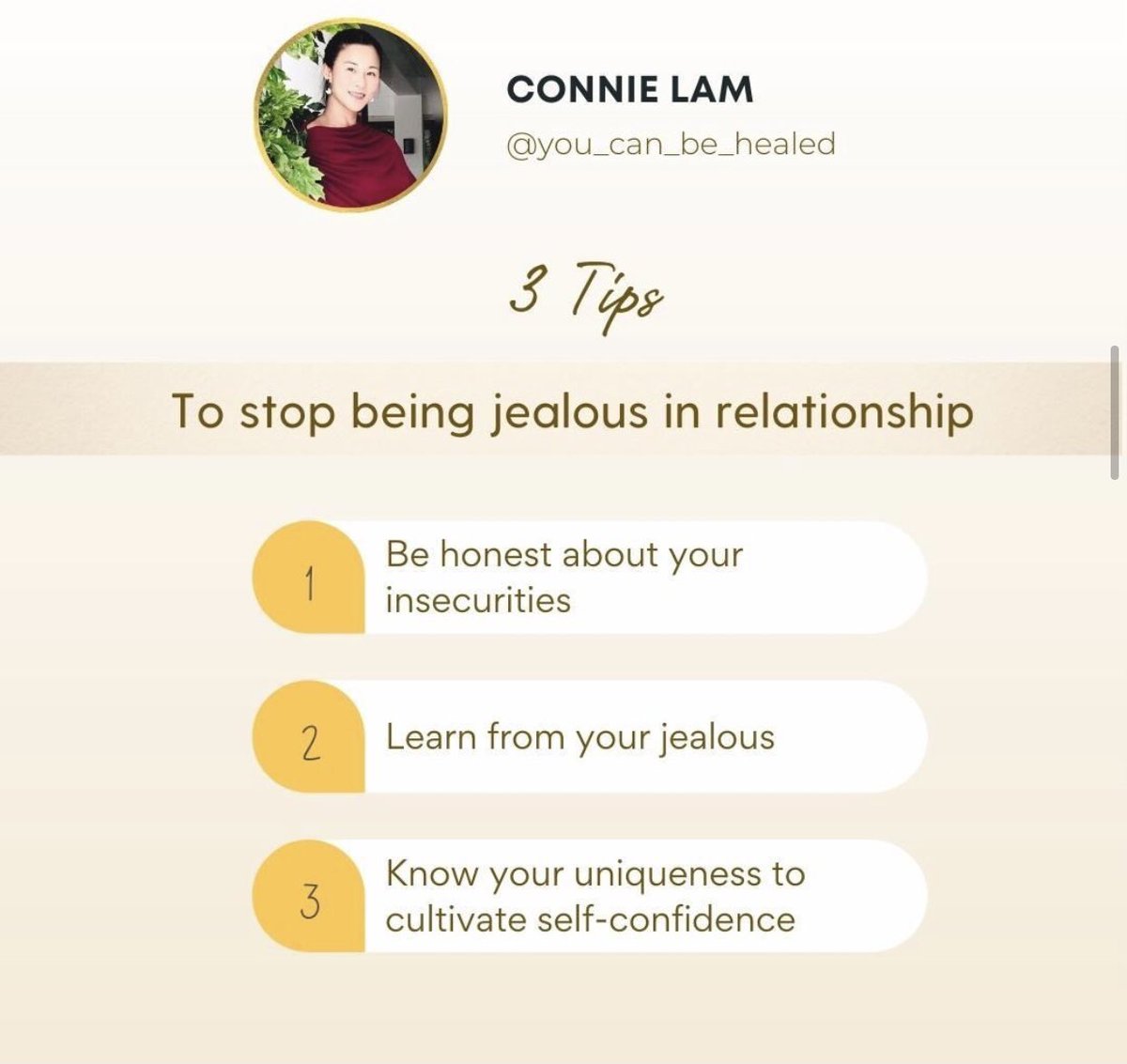 YouCanBeHealed's tweet photo. Often time, jealousy in relationships is about low self-esteem. When you feel jealous in a relationship, it isn’t about your partner, it’s the reflection about you - your limiting beliefs &amp; past experiences🙌🏻

#relationshipadvice #selflovejourney #healingjourney #youcanbehealed https://t.co/jQObUrNIy5
