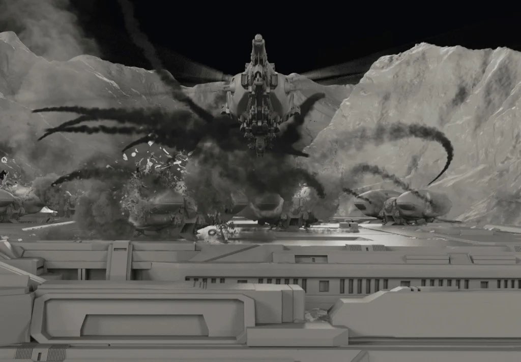ariadnaolle's tweet photo. 🧵Abro hilo sobre curiosidades que he leído sobre los VFX de DUNE de Denis Villaneuve 👇🏻
1) Aunque no lo parezca tiene alrededor de la friolera cifra de 2000 shots con VFX repartidos entre DNEG Vancouver y Montreal, Rodeo FX, Territory Studio y Wylie VFX. https://t.co/nkv7RQteOK
