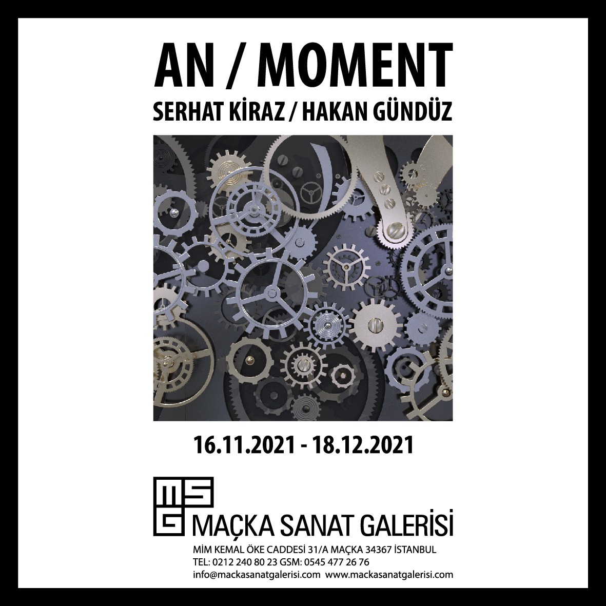 MAG is re-opening with the exhibition "Moment" by Serhat Kiraz and Hakan Gündüz under the management of Didem Çapa after five years on its closing day back in 2016.