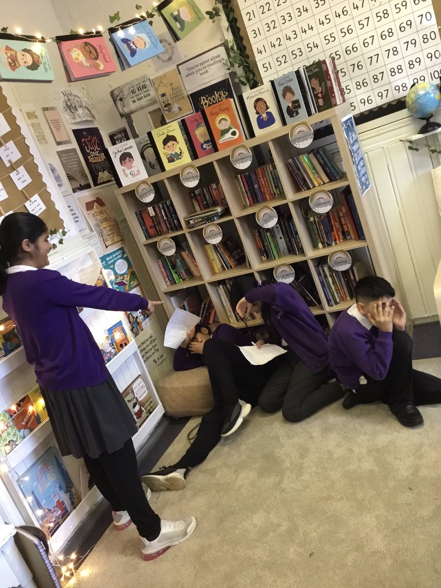 MissTuddenham's tweet photo. 6TU have been creating story boards and performing scenes from The Tempest this week in preparation for the @TheRSC Schools' broadcast! We are very excited!🌩🌊🧚🏻 @AndertonPark https://t.co/DHAqJhiCTQ