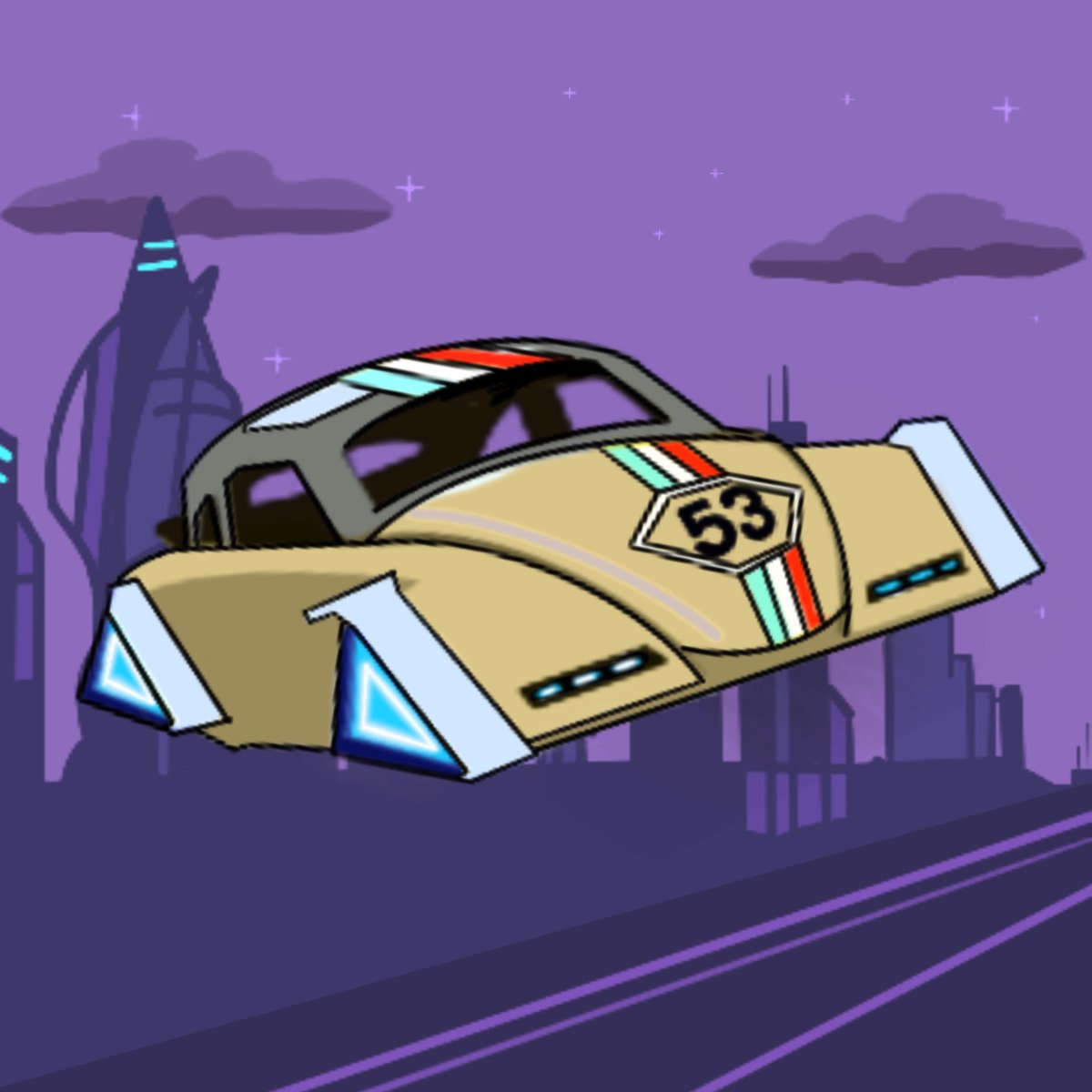 RareJay_nft's tweet photo. Here's my entry for the #Fanimetas contest. 

I named it: 'Hover Herbie'

@AnimetasArt #animetas #hovercar #Herbie #AnimetaStrong #ANMT https://t.co/UgmnRTrFgV