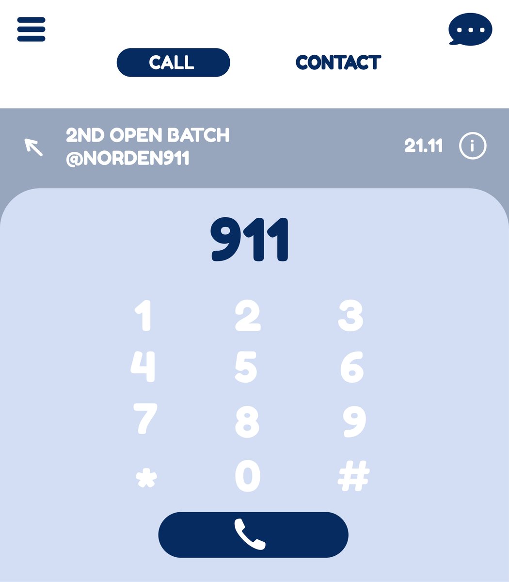 NORDEN911's tweet photo. ⠀⠀⠀⠀⠀
⠀⠀⠀⠀
⠀                      NORDEN911
⠀⠀            𝟮𝗡𝗗 𝗢𝗣𝗘𝗡 𝗕𝗔𝗧𝗖𝗛

⠀⠀     Norden    is    now   opening 
⠀⠀     their  gate.  Are  you  willing  
⠀⠀     to take the emergency call?
⠀⠀⠀ 
⠀⠀ https://t.co/q8E0zwULrB