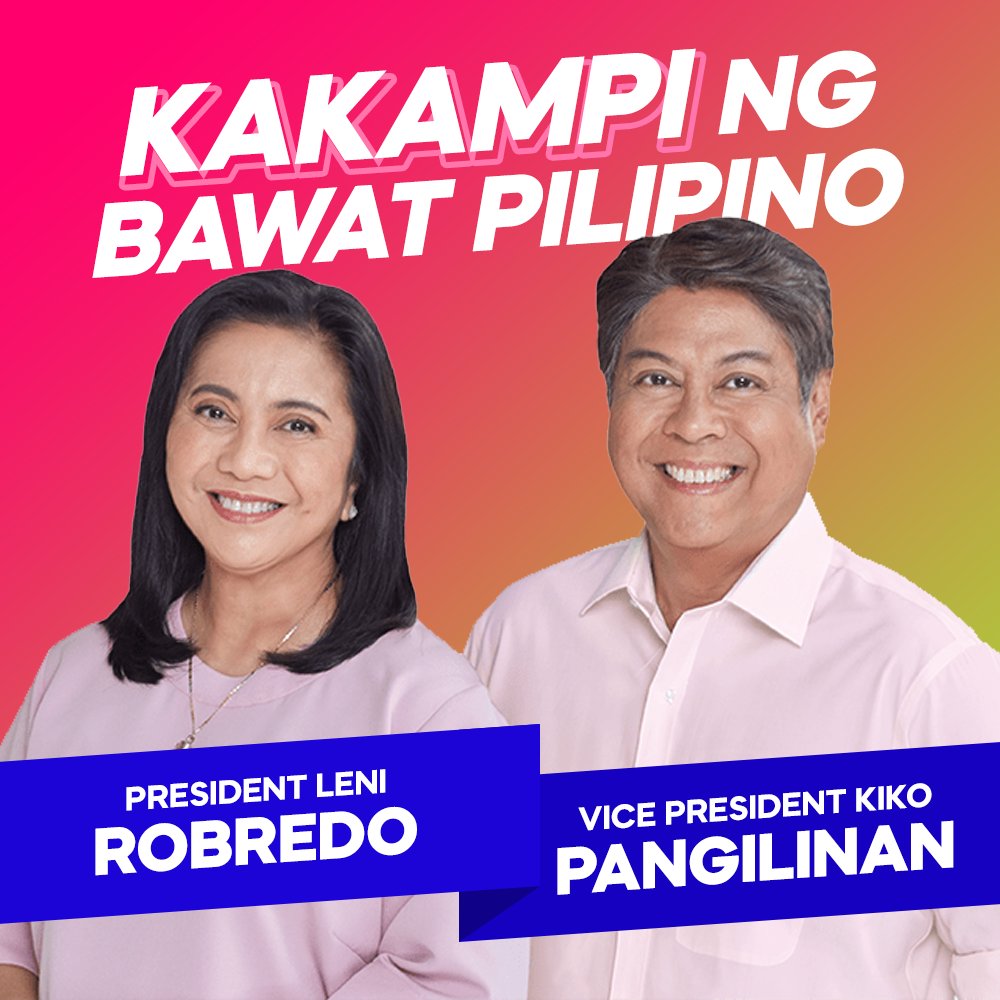 TeamLeniKiko's tweet photo. Suportahan natin ang tambalang iaangat tayo, at kakampihan tayo sa lahat ng pagkakataon. 

#LeniKiko2022 https://t.co/8gPriDTm6H
