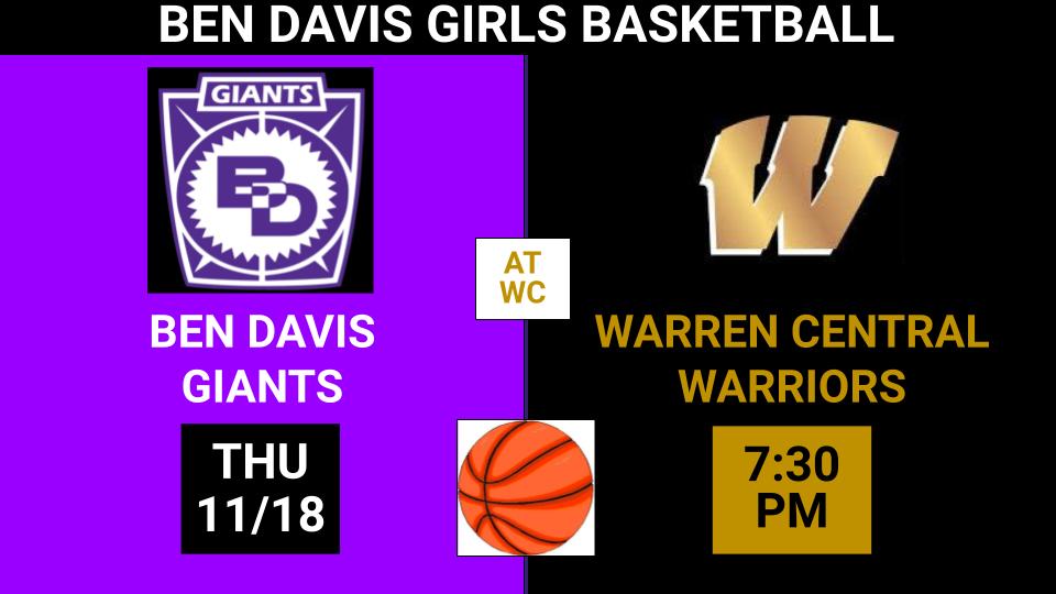 The MIC opener for the <a href="/BenDavisGBB/">Ben Davis Girls’ Basketball</a> team was moved to Thursday, 11/18. BD travels to the Eastside to play <a href="/WCTEAMTOGETHER/">WC GIRLS BASKETBALL</a>. @owenp_0810 and <a href="/MaxGSports/">Max Gillie</a> are on the call at 7:30 pm on Thursday.