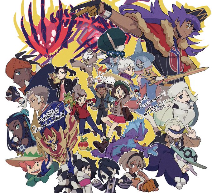 ポケモン剣盾2周年のtwitterイラスト作品 ポケモン剣盾2周年のtwitterイラスト作品