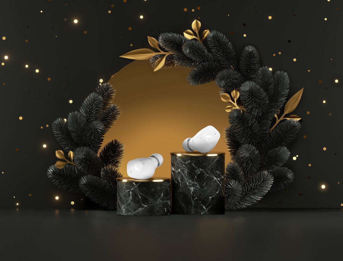 Sennheiser's tweet photo. Not only does our Holiday Gift Guide have you covered for gift inspiration, but most products mentioned are ON SALE .#MOMENTUMTrueWireless2, #IE300, #HD800, #CXPlusTrueWireless, #PXC550ii, #AMBEOSoundbar https://t.co/Rzplr6metA https://t.co/Sikac3C8ut