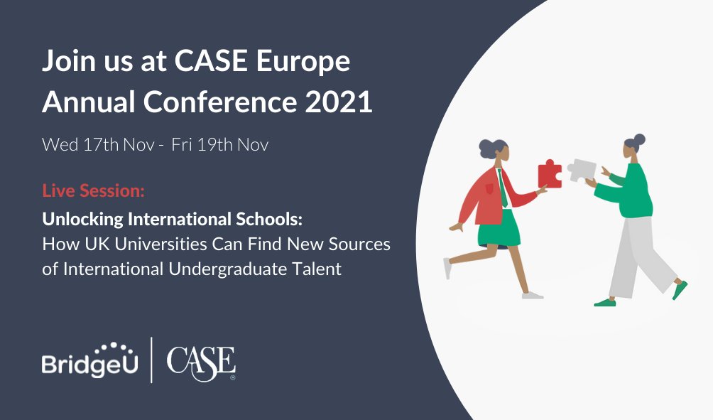 Attending the #CEAC2021 today?

If so, click the link below to join our live session, Unlocking International Schools: How UK Universities Can Find New Sources of International Undergraduate Talent - which kicks off at 3:10pm! 
crowdcomms.com/ceac2021/modul… 

 #ceac21 #CASEConnect