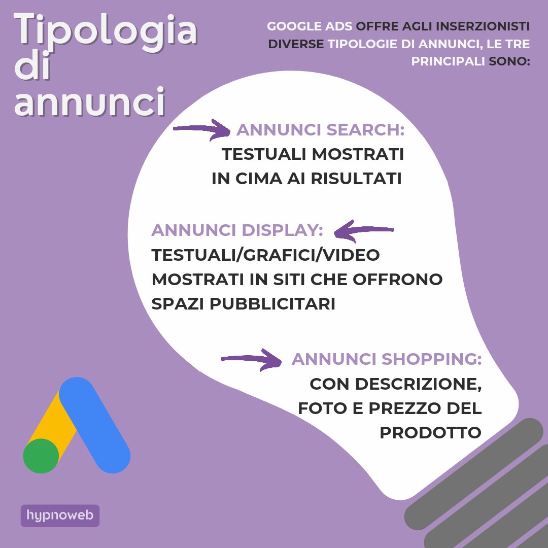 hypno_web's tweet photo. Vorresti promuovere la tua attività con #GoogleAds ma non sai come funziona? Ecco una breve guida che ti aiuterà a muovere i primi passi.

Se hai altri dubbi o domande vieni a trovarci su https://t.co/eYcmfcRmKf 🖱️

#webagency #agenziaweb #webmarketing #DigitalMarketing #Google https://t.co/bs2FOX7tci