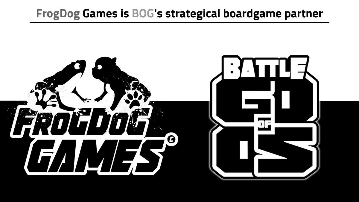 begods_games's tweet photo. FrogDog Games is Battle of Gods [BOG] Strategical Board Game partner!

#Battleofgods #Metaverse #FrogDogGames #UnderGods #chosenone #becomeagod #NFTGame #BlockchainGame #Board2Block #NFT #NFTnomics #NFTart #Tokenomics #phantasma #ghostmarket #BOGpartners https://t.co/diKfVQ7urx