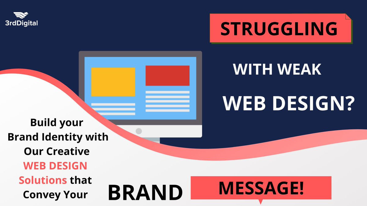 3rd_digital's tweet photo. Build your Brand Identity with Our Creative 𝗪𝗘𝗕 𝗗𝗘𝗦𝗜𝗚𝗡 Solutions that Convey Your 𝗕𝗥𝗔𝗡𝗗 𝗠𝗘𝗦𝗦𝗔𝗚𝗘! 

Read Detail: https://t.co/IX0eOc9ekZ

#3rddigital #webdesign #design #website #graphicdesign #webdevelopment #webdesigner #marketing #digitalmarketing #branding https://t.co/9RMUhNyEQY