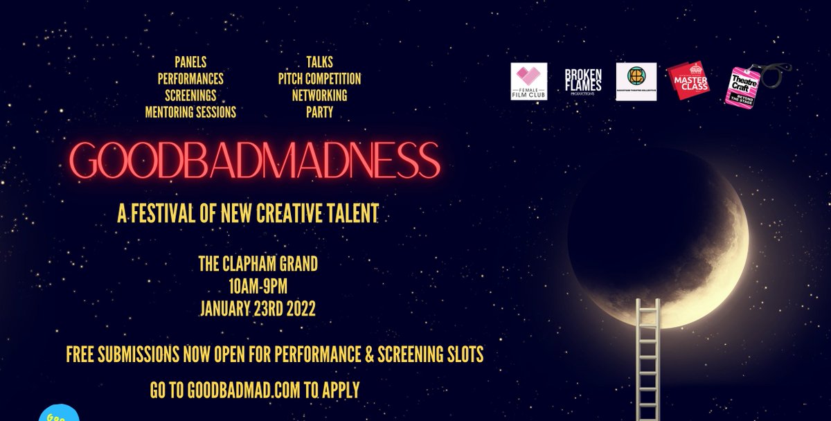 On sale now! ✨ Join us in January to celebrate new creative talent in the industry and start off the New Year right with <a href="/GoodBadMad1/">GoodBadMad</a>, hosted by the wonderful <a href="/MegElys/">Meg Elys</a>! Tickets: link.dice.fm/4a9e4639822e 🌙🎟