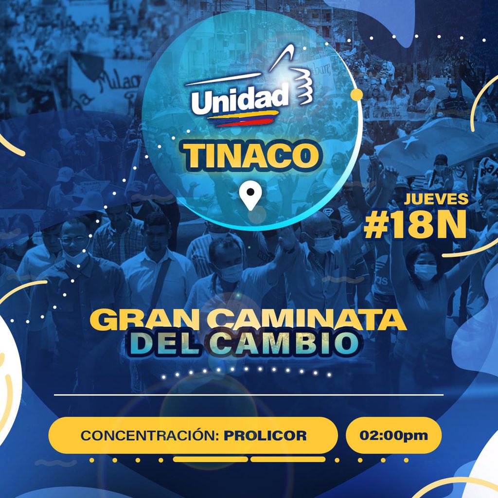 Vamos todos en #UnidadParaLaProsperidad por un mejor Tinaco #vota @zamora2110