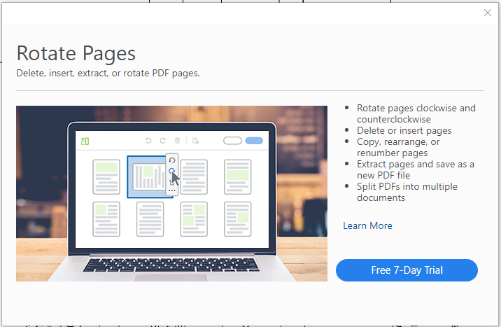 _AngeloRandazzo's tweet photo. Really @Adobe I can't rotate pages without a subscription? Unreal. https://t.co/FiPdr678tE