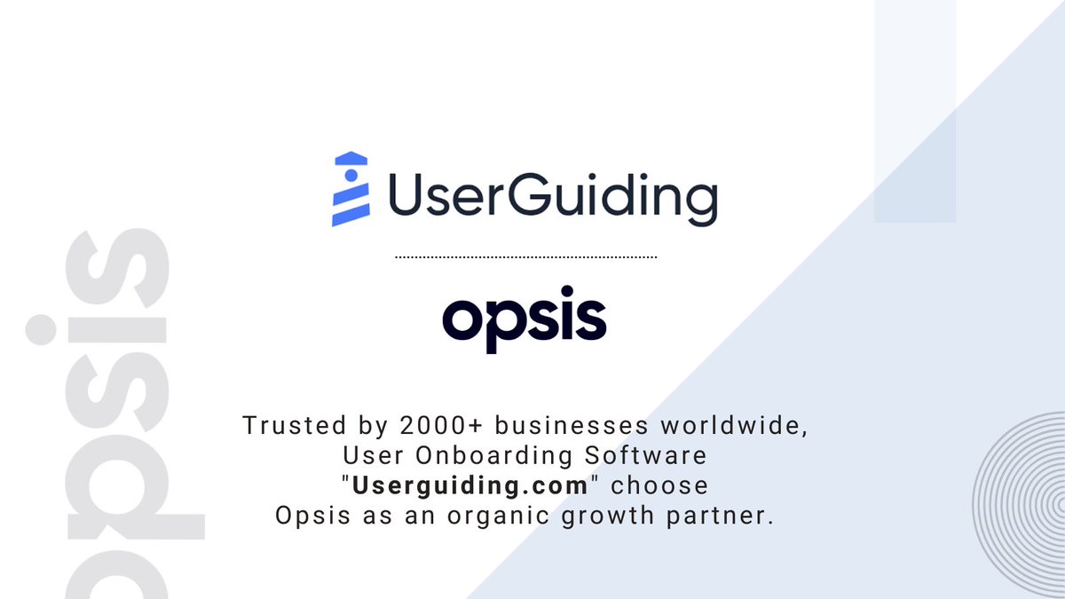 opsisdigital's tweet photo. Trusted by 2000+ businesses worldwide, User Onboarding Software "https://t.co/zkLH5mr49q" choose Opsis as an organic growth partner. https://t.co/lCE0vuN7av