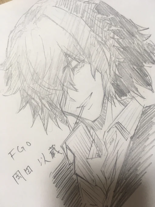 #FGO
#岡田以蔵
以蔵さんの新衣装やべえな!
素直にかっこいいわ
という勢いのスケッチ 