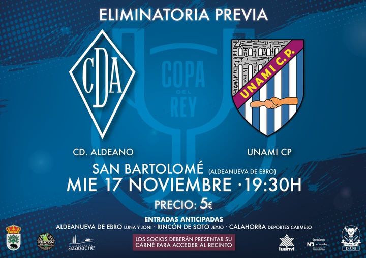 fedriojafutbol's tweet photo. Esta tarde, en el 🏟️ San Bartolomé (🕗19:30 h.), el #CDAldeano juega su PARTIDO DEL SIGLO. Eliminatoria previa de la 🏆 Copa de S.M. El Rey.
La victoria significa la gloria: pasar de ronda y enfrentarse a un ‼️Primera‼️.
SUERTE 🤍💙🤍💙 ⚽️
#CopaDelRey #FutbolRiojano https://t.co/Zc1FvxXRKq