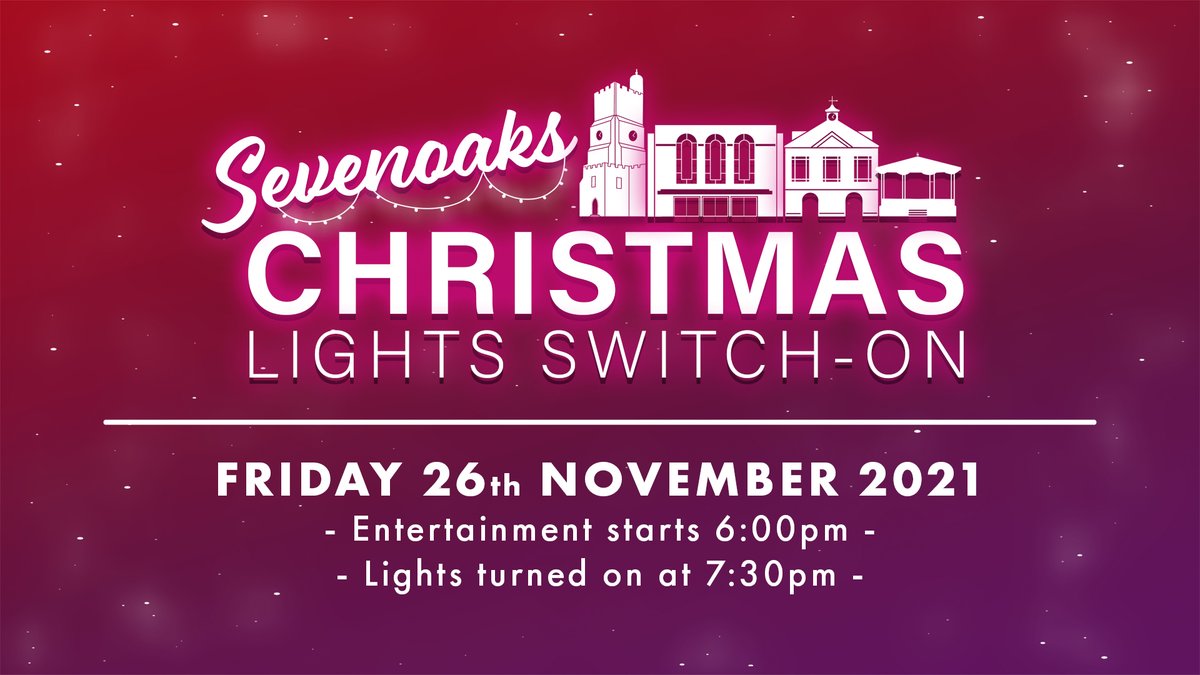 7oaksEvents's tweet photo. Sevenoaks Christmas Lights Switch-On is back for 2021!  Join us for this year's winter festivities...

Live Music &amp; Carols, On-Stage Entertainment, Santa’s Grotto, Markets, Street-food, Fairground attractions, Rides and more...

https://t.co/IZ5BZcJkmF https://t.co/zsXLpmS7yA