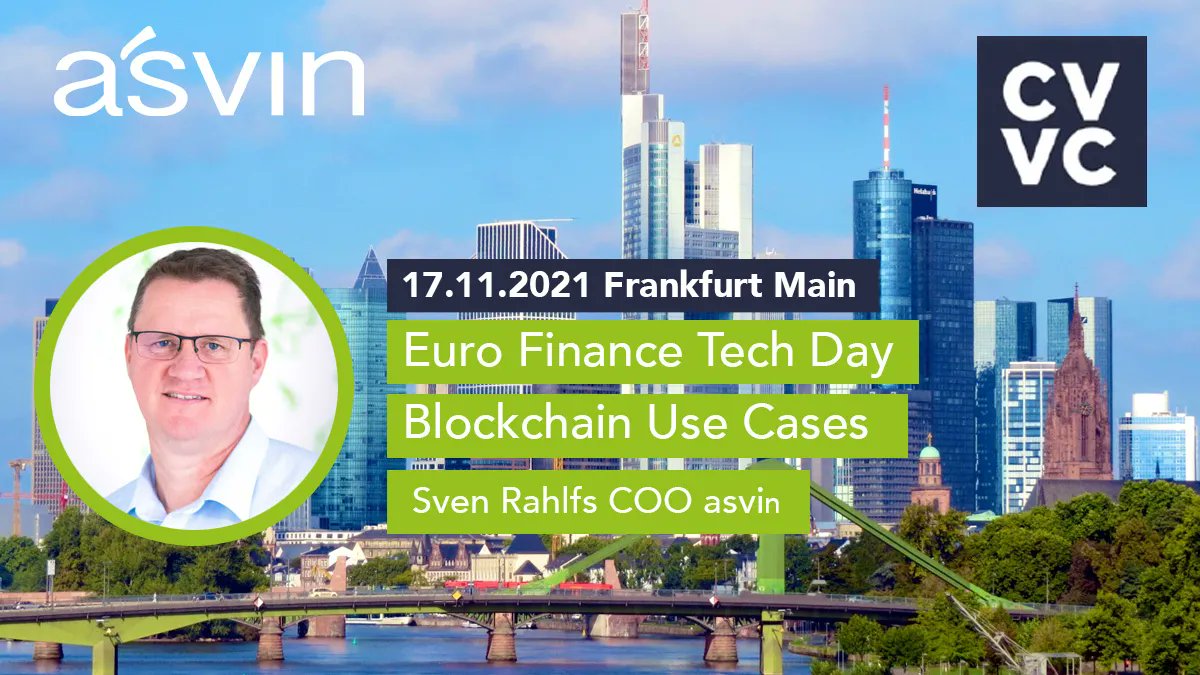 asvin_iot's tweet photo. In a few minutes @sven_r`s #startup pitch at the Euro Finance Tech Day by @eurofinanceweek will begin. 
Don't miss his presentation on asvin #blockchain use cases! 👍 😃
https://t.co/hOjmdYAkja

#cybersecurity #IoTSecurity #IIoT #tech 
@CV_Labs 
@mirko_ross 
@rohit_bohara9 https://t.co/wlCKtGAsoi