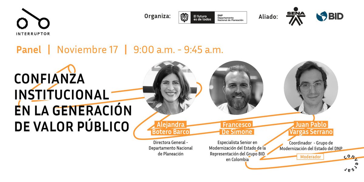 La #ModernizaciónDelEstado nos impulsa a tener conversación alrededor de la Confianza Institucional en la generación de #ValorPúblico. 

¡Llegó el momento de activar el #INTERRUPTOR2021 para generar!
 
Conéctate en interruptor.co