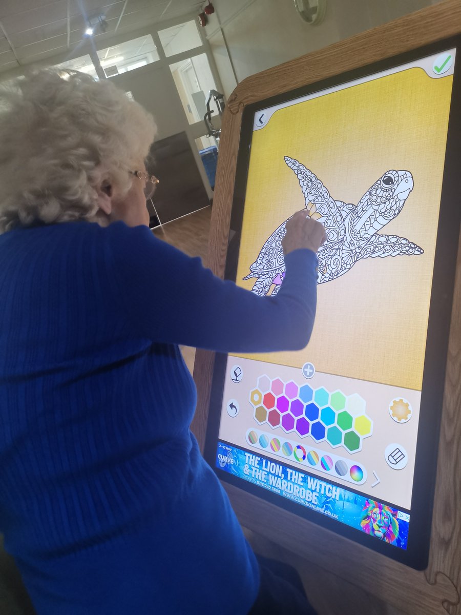 CedarCourtDCH's tweet photo. Our residents are so excited look at our new tiny tablets from @iilovecreating #braintraininggames #colouring #videocallinglovedones #cognitivebehaviouraltherapy https://t.co/H78exKe603