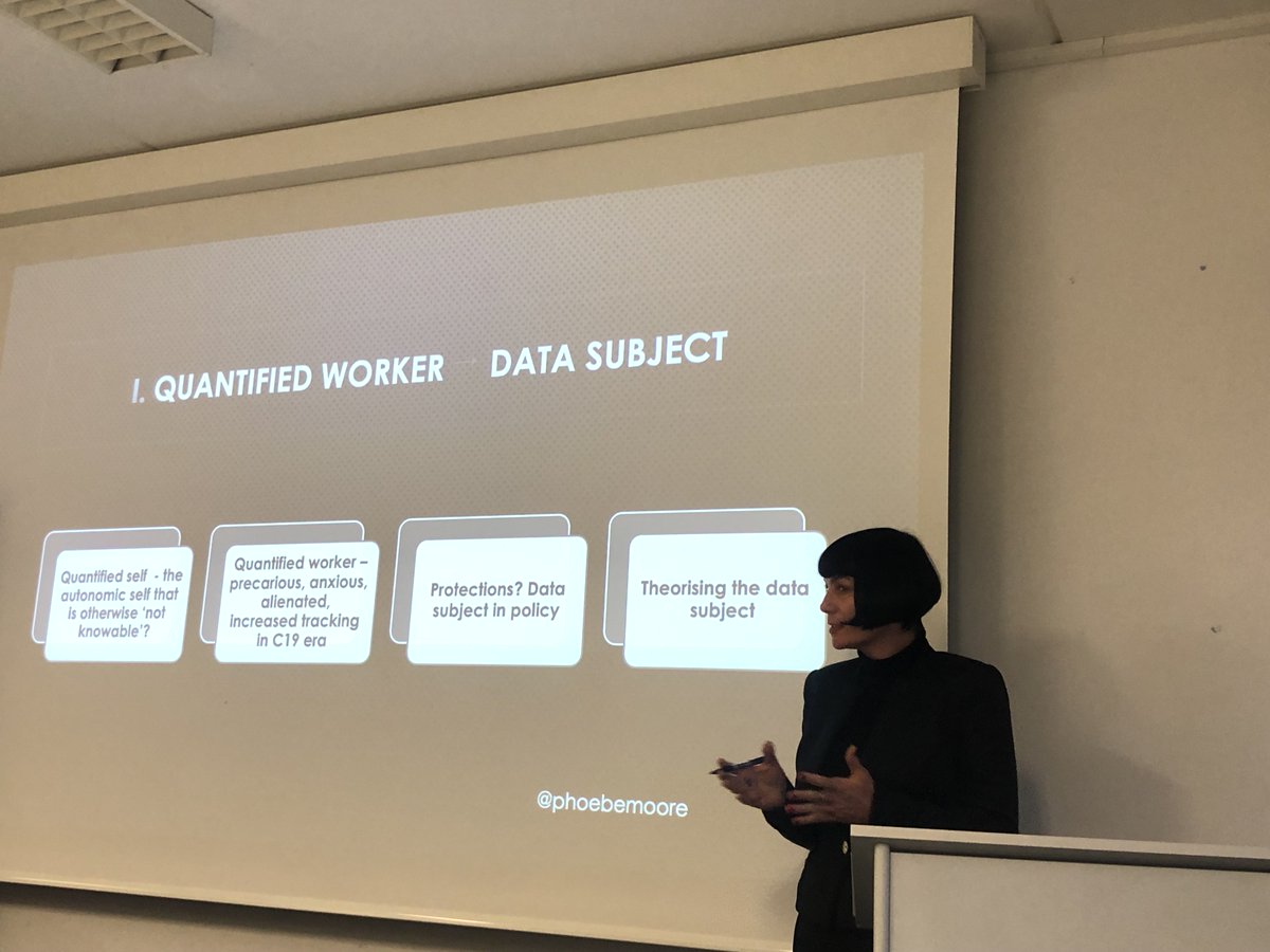 Andreas_Hepp's tweet photo. Now at @ZeMKI_Bremen Research Seminar: @phoebemoore analyses the relationship between the quantified worker and the data subject #deepmediatization #pioneercommunities https://t.co/nSWOkpsd1r