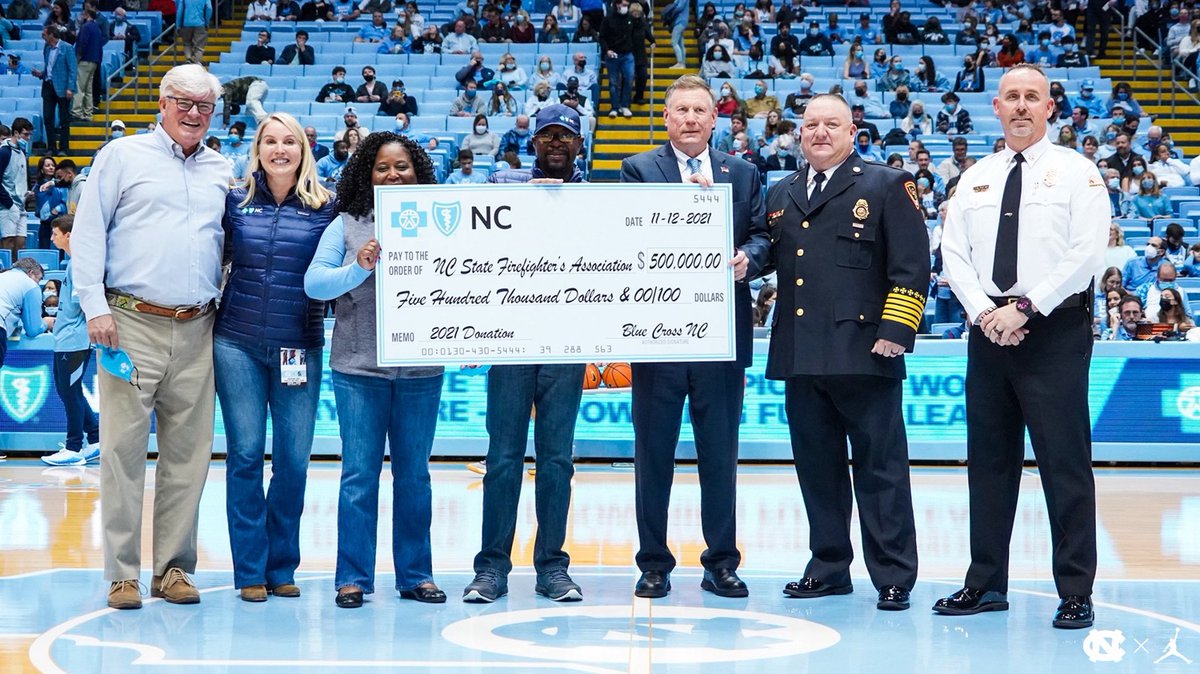 NCSFA (@ncsfa) on Twitter photo <a href="/NCSFA/">NCSFA</a> Past President, Chief Tommy Cole accepted a donation from <a href="/BlueCrossNC/">Blue Cross NC</a> on behalf of the North Carolina Firefighters Fund. The generous donation of $500,000 will go to support the firefighters of North Carolina by providing essential equipment & behavioral health resources. <a href="/NCSFA/">NCSFA</a> Past President, Chief Tommy Cole accepted a donation from <a href="/BlueCrossNC/">Blue Cross NC</a> on behalf of the North Carolina Firefighters Fund. The generous donation of $500,000 will go to support the firefighters of North Carolina by providing essential equipment & behavioral health resources.