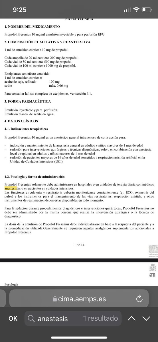 MorfeoANR's tweet photo. Ha raíz del meme nos ha pasado nuestro compañero @FerMurciano, un anestesista que le ha dado tantas vueltas al temario de la #OPE21 que se sabe hasta las fichas técnicas de los fármacos, la ficha técnica del propofol 📝

🤔¿qué os parece?

Abro hilo… https://t.co/3xz0gvL2GF