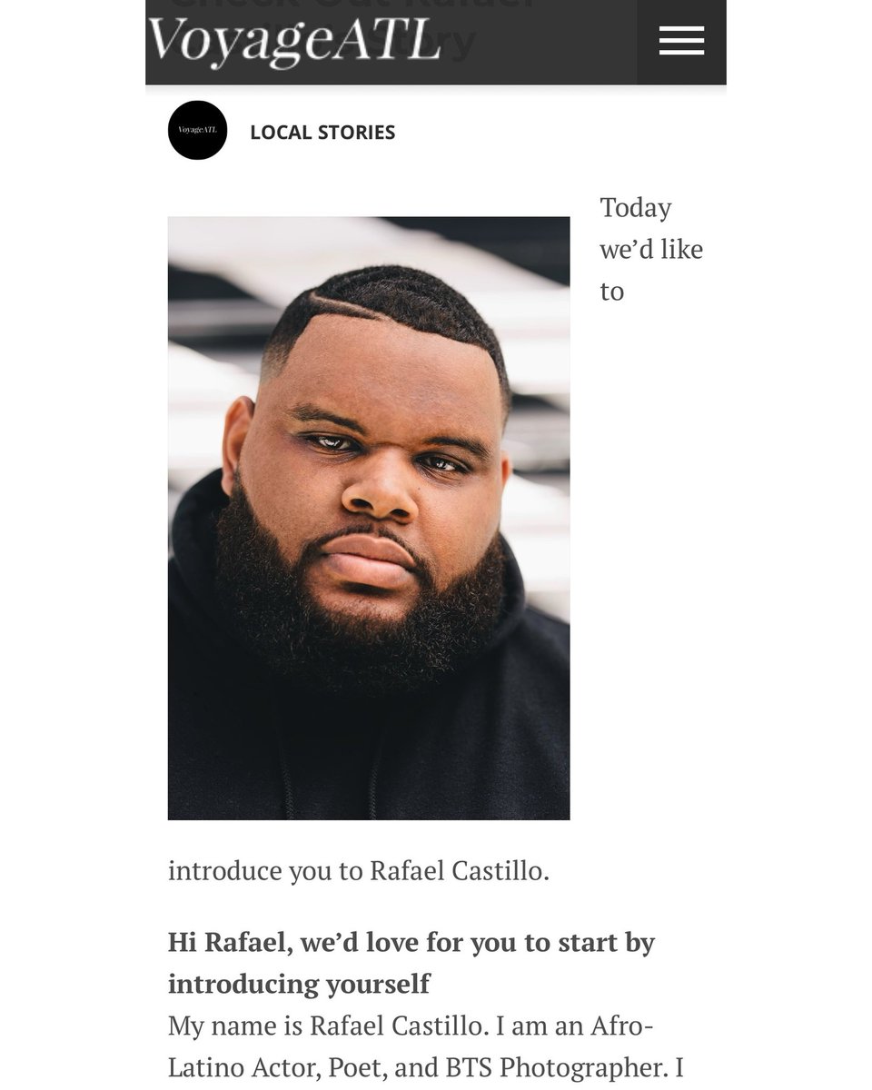 RafaelCOfficial's tweet photo. I did an interview for @VoyageATL , Click the link in my bio/in the thread and show love 😁😁 https://t.co/XFMIQjbc05