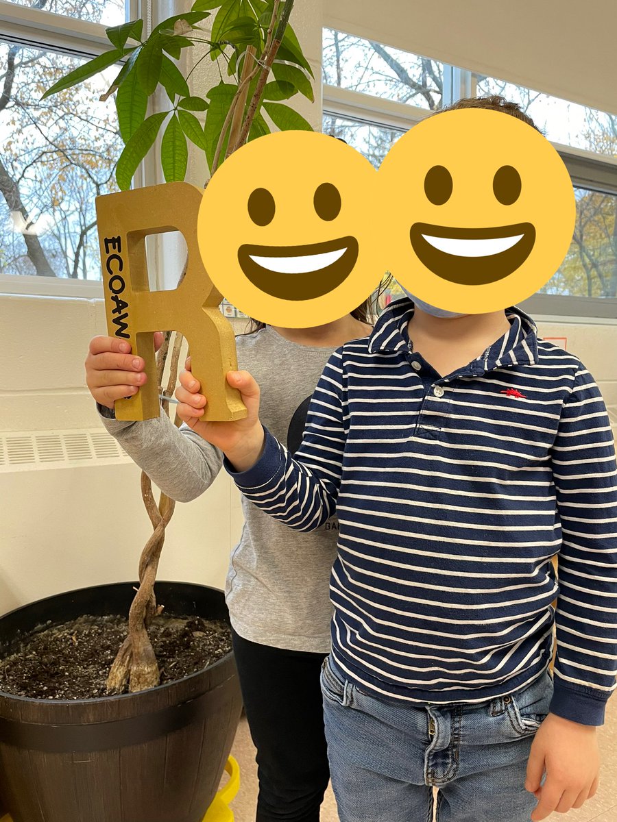 Yay! We won the Golden R this month! We are first place in our whole school. We reduce, reuse and recycle! Good job to our Kinders for working together to help the environment. ♻️🏆💚