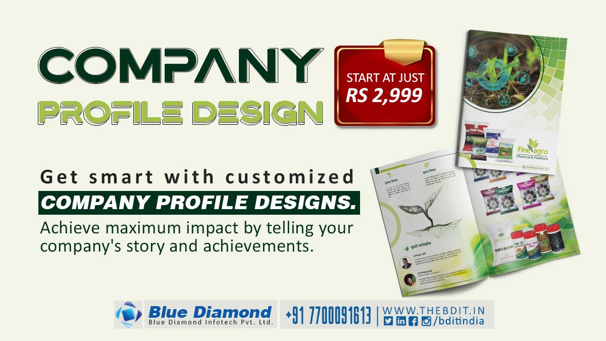 bditindia's tweet photo. Get smart with customized company Profile designs
.
.
.
#Companyprofileservice #Profiledesigining #mumbai #Thane #Pune #Lucknow #madhyapradesh #Banglore #Bluediamond #bdit
πππππ‘ ππ¬
π : https://t.co/CUiVhfiILO
π§ : info@thebdit.com
βοΈ : +912225350020
π¨ : +91 77189 67729 https://t.co/AXrrhpLfiY