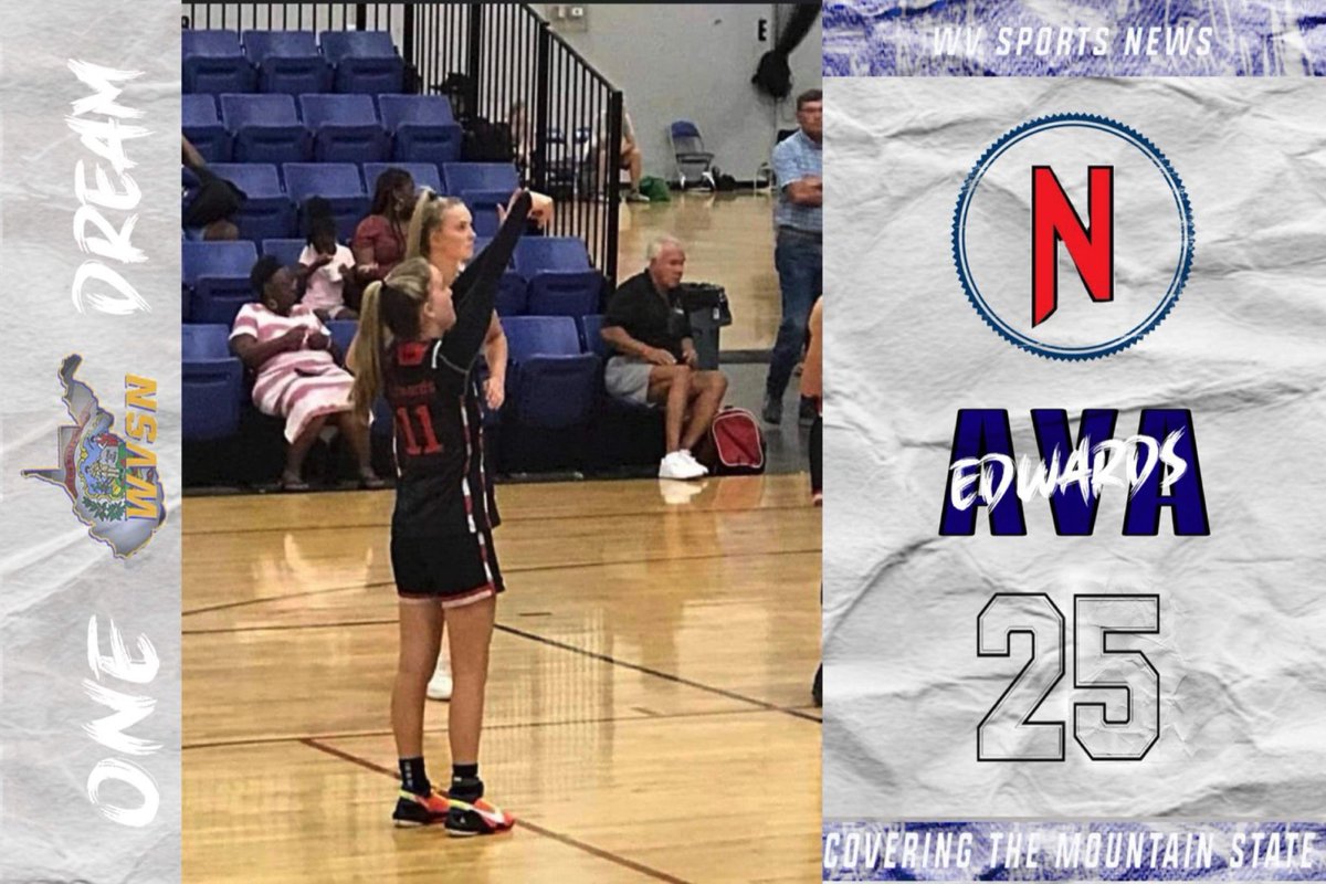 WVSportsNews1's tweet photo. A young freshman ready to make a name for herself is Nitro guard Ava Edwards. Ava has a high IQ for the game and is a great Point guard and very smart when the ball is in her hands. Also can knock down shots if needed. https://t.co/vkv13Dr4Kt