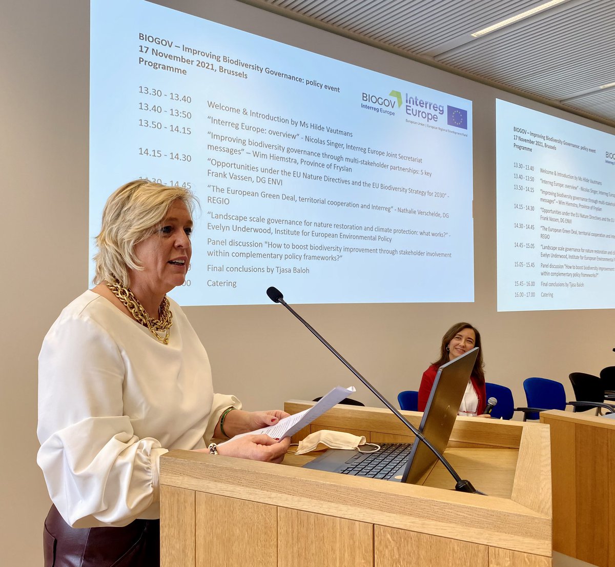 Honoured to open today’s event 'Improving Biodiversity Governance'. We can only achieve effective climate resilient policies if all stakeholders combine forces. Happy to see that strong local cooperation &amp; knowledge sharing are at the core of <a href="/Interreg_eu/">interreg_eu</a> BioGov project.