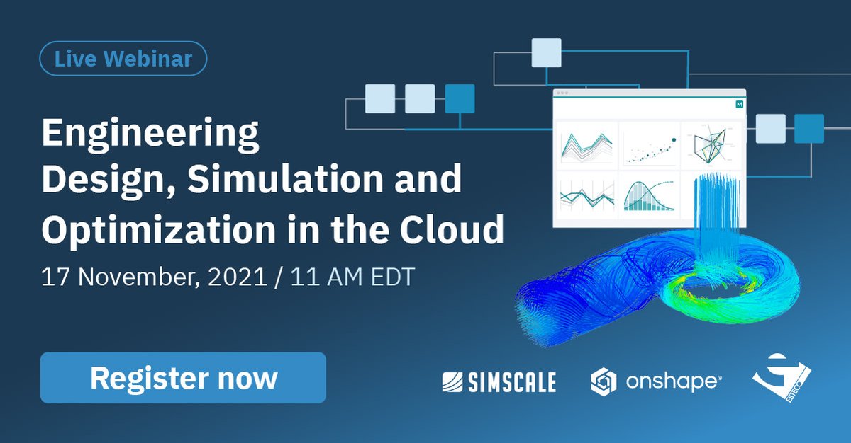 esteco_mF's tweet image. Today at 5:00 PM CET join the webinar co-hosted by ESTECO, @SimScale and @Onshape to learn how to introduce a modern design-simulate-optimize workflow in your product development cycle. Register now

esteco.com/corporate/webi…

#designoptimization #simulationtechnology #modeFRONTIER